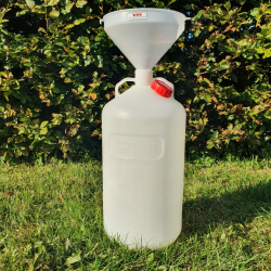 Vinballong 25 l. UTEN tappekran, 2 hndtak, lokk m. gjringsrr + lukkedeksel