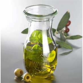 Weck Glasflaske 530 ml. med lg, RR60, serienr.: 764 - 6 stk. 