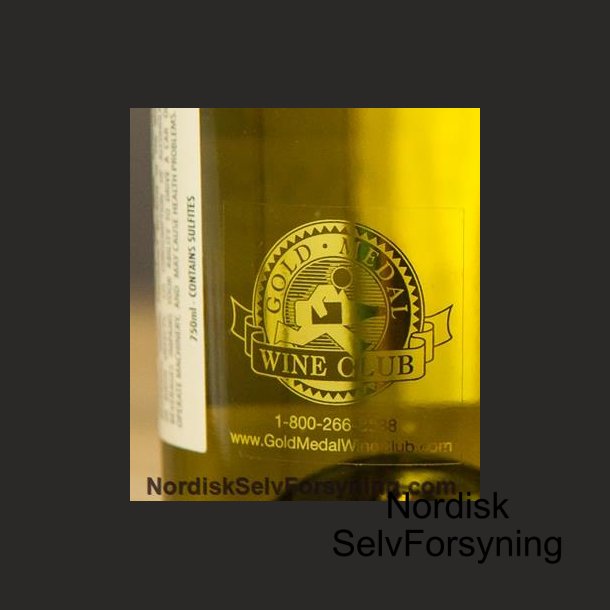 Ekstra etikette, optisk defineret, eks. vinens rangering ved bronce, slv eller guld-tildeling, serie K3 - K4 - K6