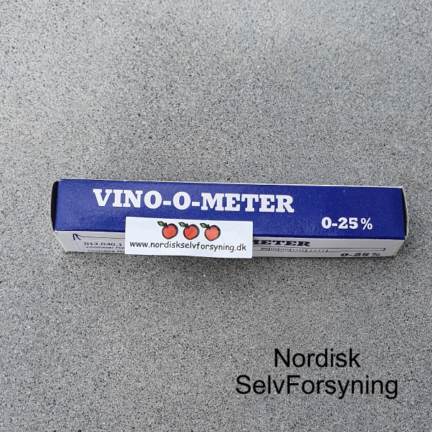 Vinometer til mling af alkohol ml. 0 og 25 %